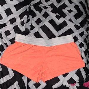 Peach pink cotton shorts